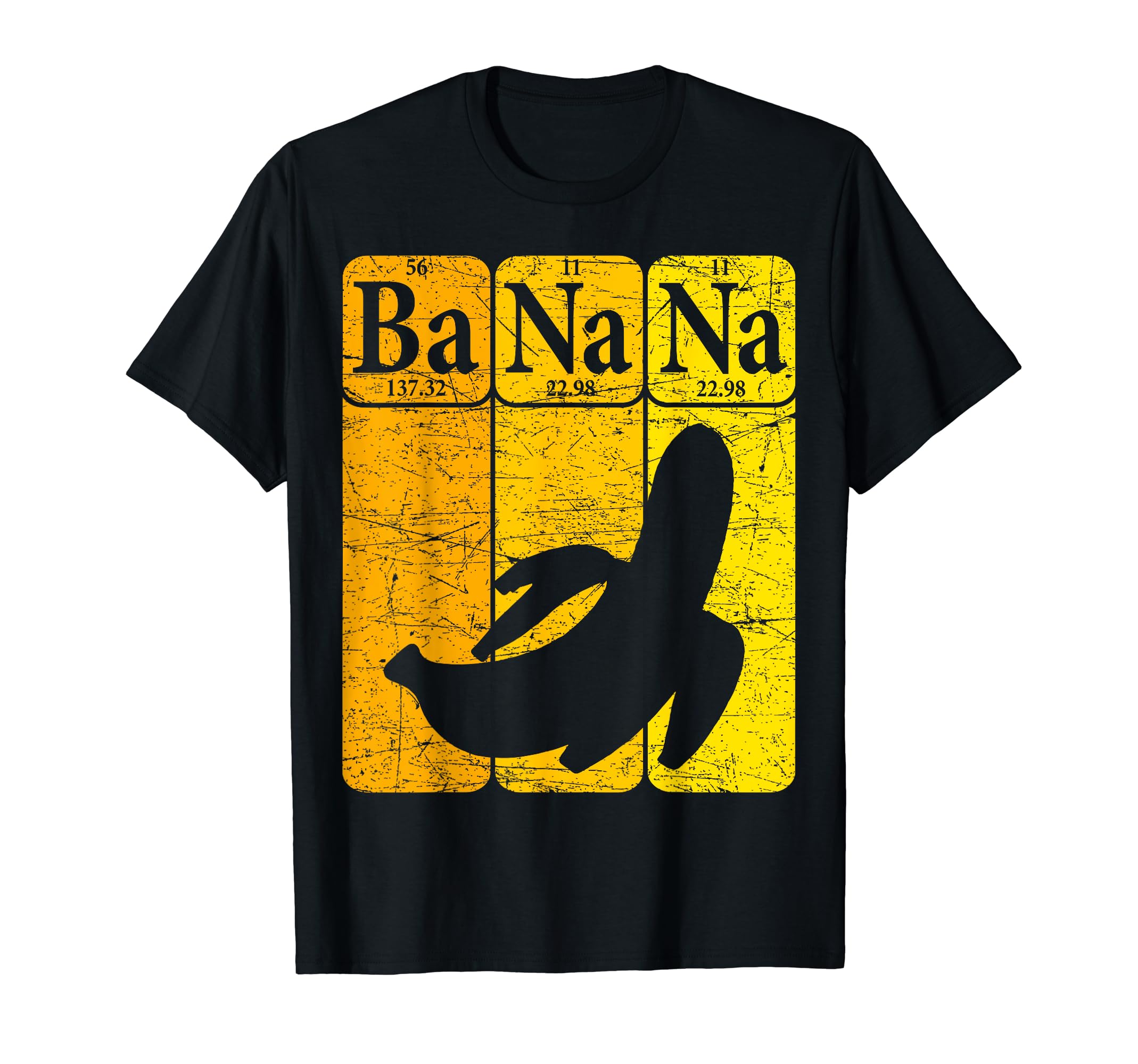 Banana Chemistry Elements Nerdy Designs.Banana Periodic Table Elements Banana Lover Fruit Nerd T-Shirt