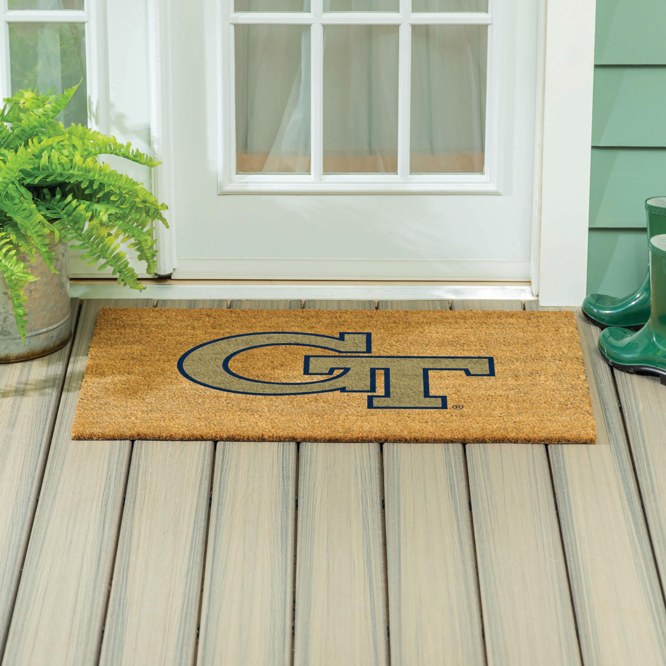 Amazon.com: Team Sports America NCAA Georgia Tech Coir Doormat 36