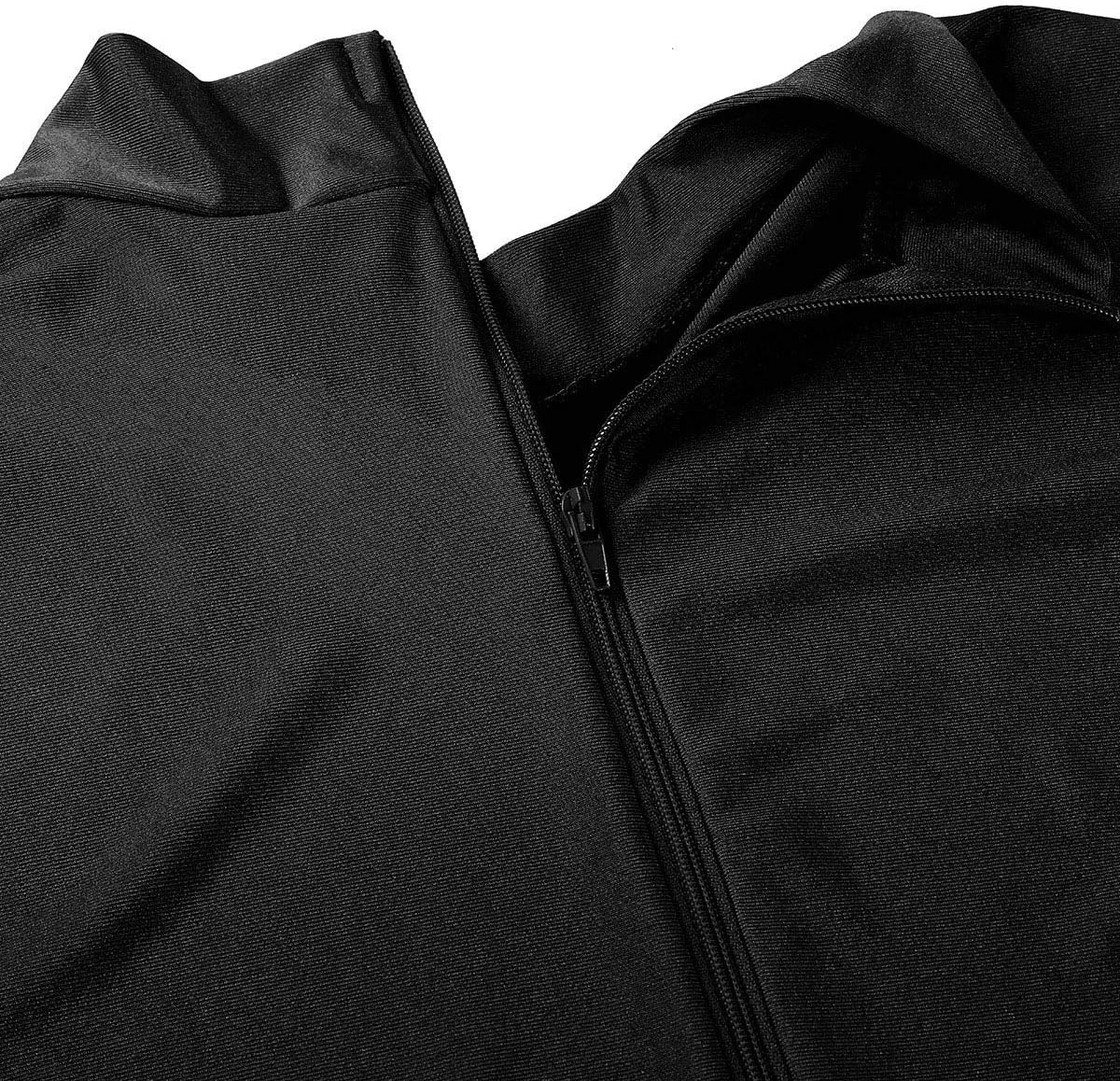 Mens Turtleneck Spandex Long Sleeve Unitard Bodysuit Tights Full Body Unitard Leotard Dancewear Black Medium