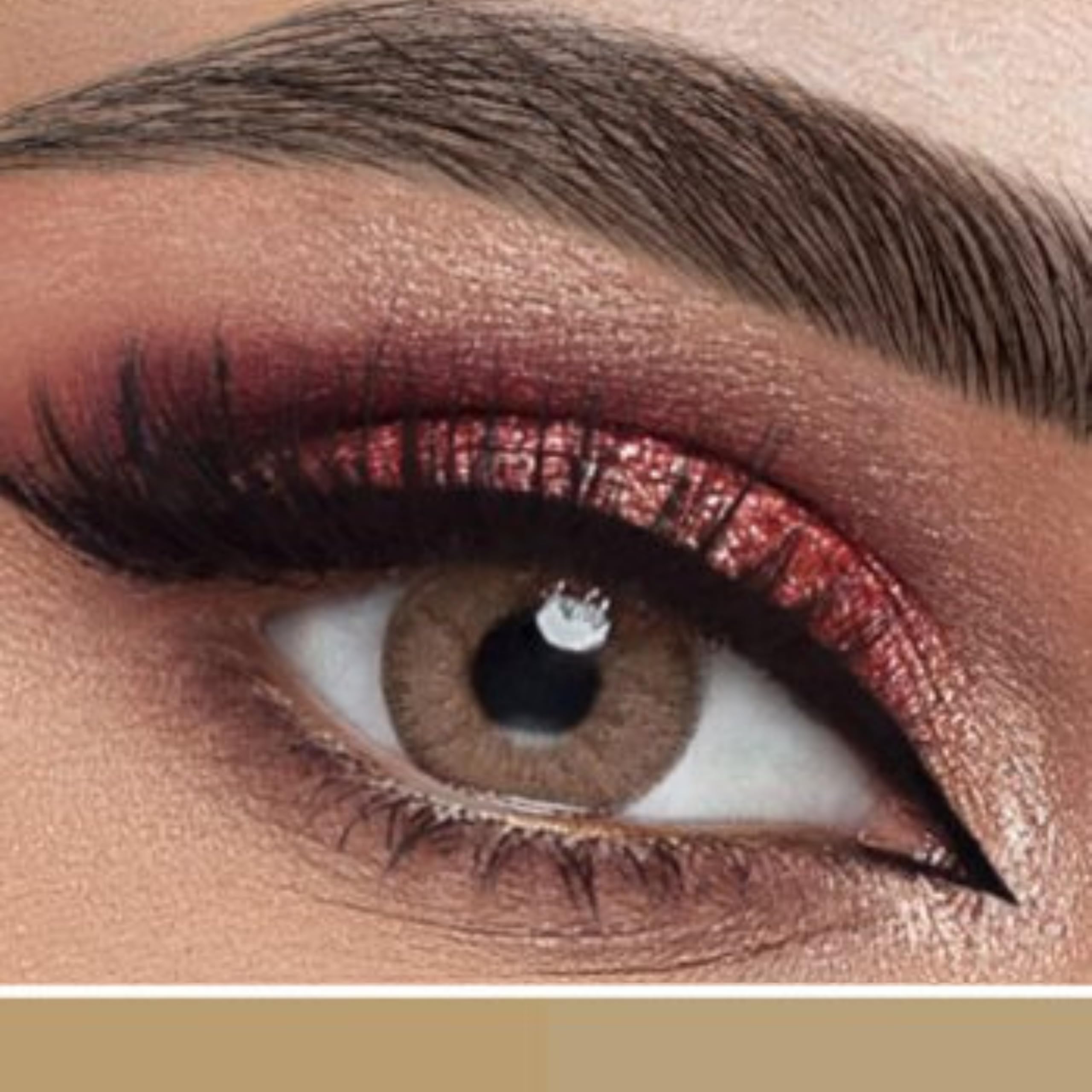 Rosa Belle Color Contact Lenses Hazel Rosette| Monthly Disposable|Pack of 2 Lenses| Power Plano|Lens Color Brown-Hazel