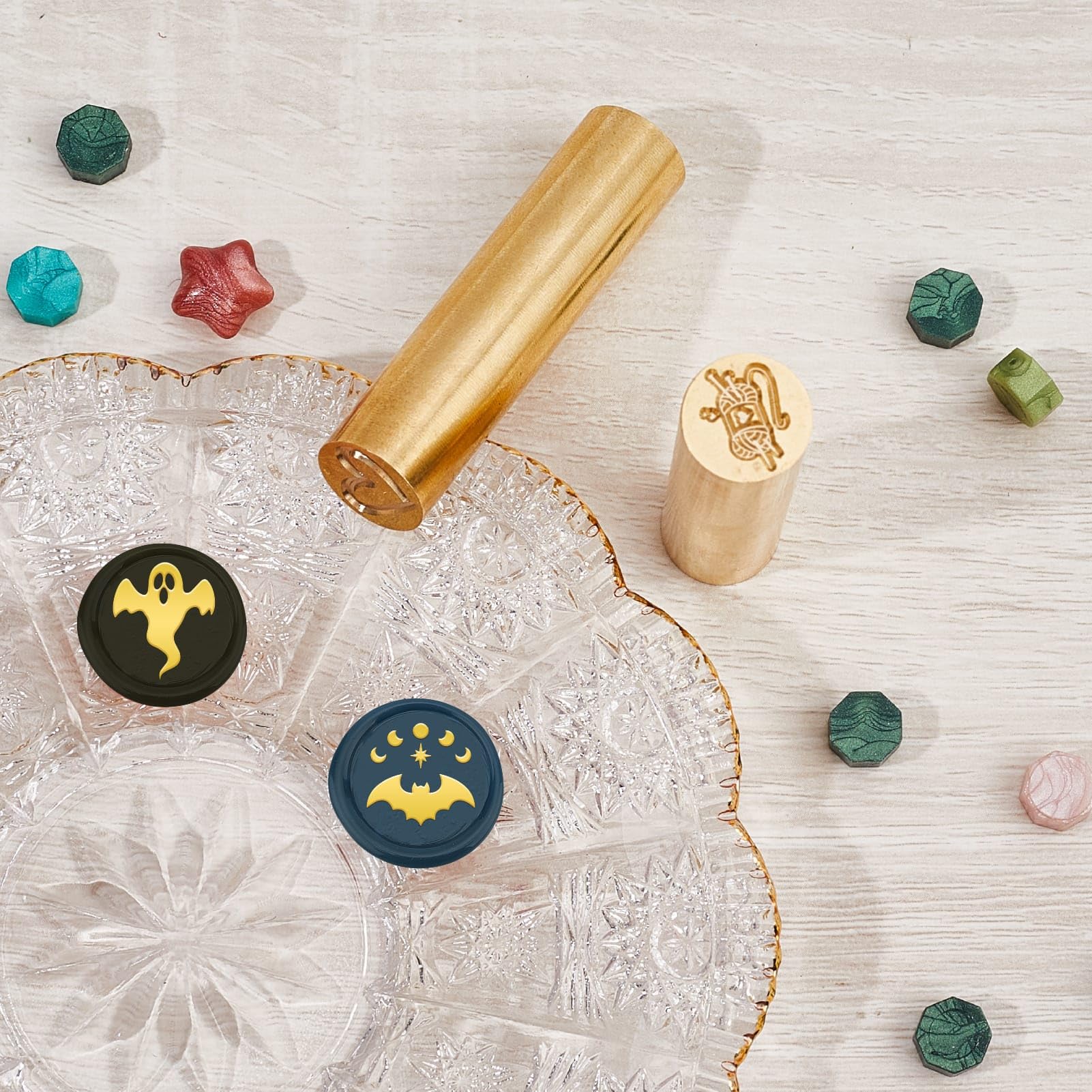 CRASPIRE 15mm Wax Seal Stamp Sealing Wax Stamp Owl Mini - View #6