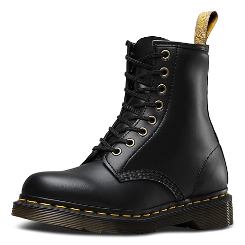 Immagine del prodotto Dr. Martens Vegan 1460 Black Felix Rub Off, Stivali Unisex Adulto, Nero (Black), 38