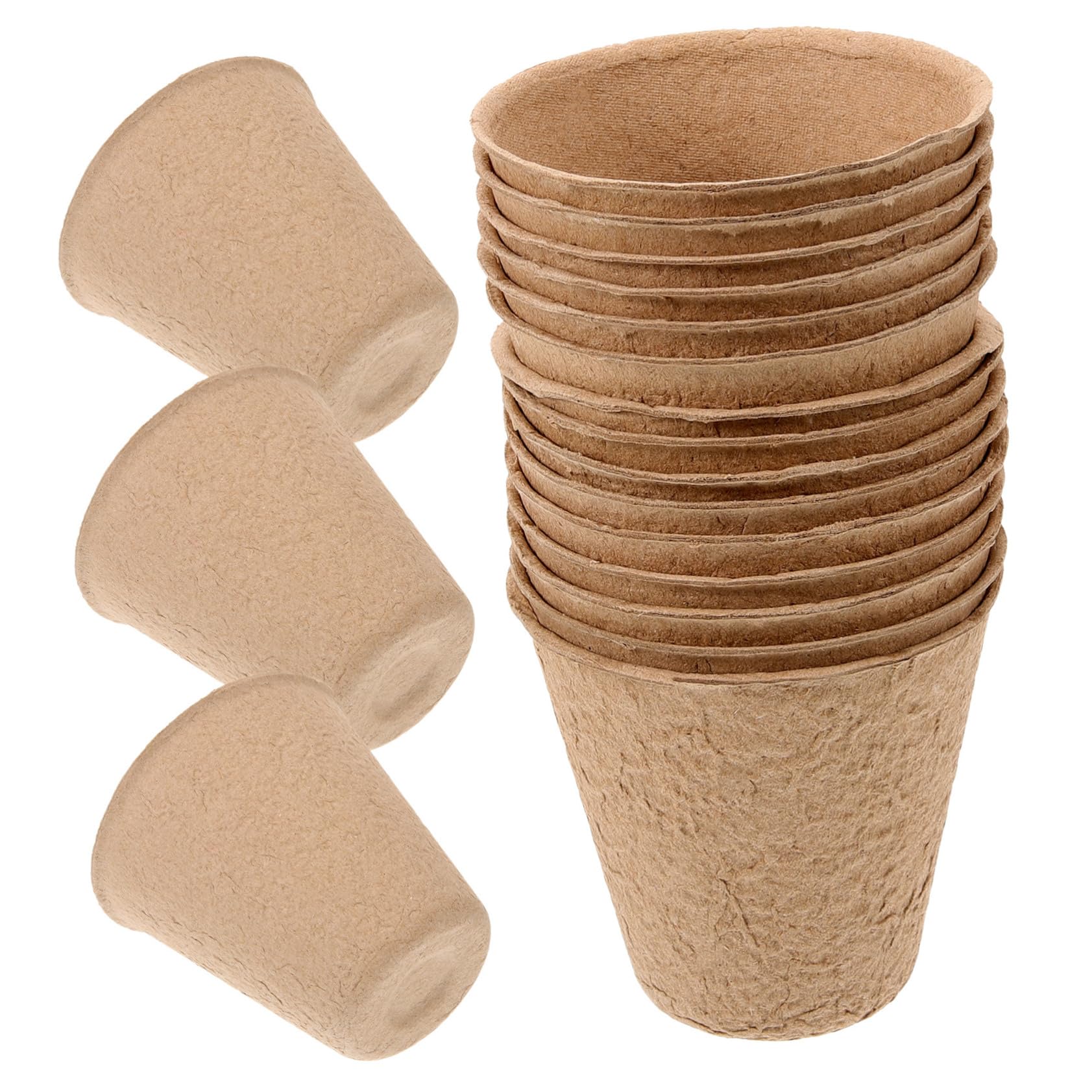 ifundom 110pièces Pots De Semis De Pépinière pour Transplantation Pots De Tourbe De Démarrage Recyclé avec Étiquettes pour Plantes