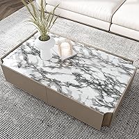 Vista 5 de VEELIKE Papel de contacto de mármol extraíble para despegar y pegar, 15.74 x 118.11 pulgadas, adhesivo decorativo para estante de película