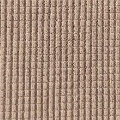 Vista 593 de Easy-Going - Funda elástica para sofá biplaza, 1 pieza, suave, con parte inferior elástica, protector para niños, tela jacquard de elastano y Gris