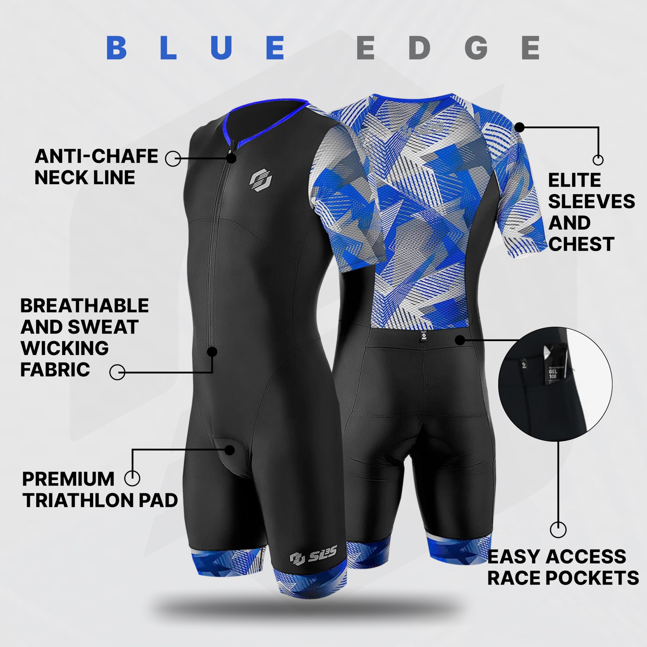 Amazon.com: SLS3 Triathlon Suits Mens - Aerodynamic Sleeved Tri