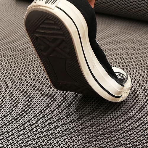 Miniatura 2 de WLWLEO Alfombrillas antideslizantes de drenaje para piscina, baño, alfombra de goma antifatiga, 3 x 10 pies, resistente, comercial, antideslizante,