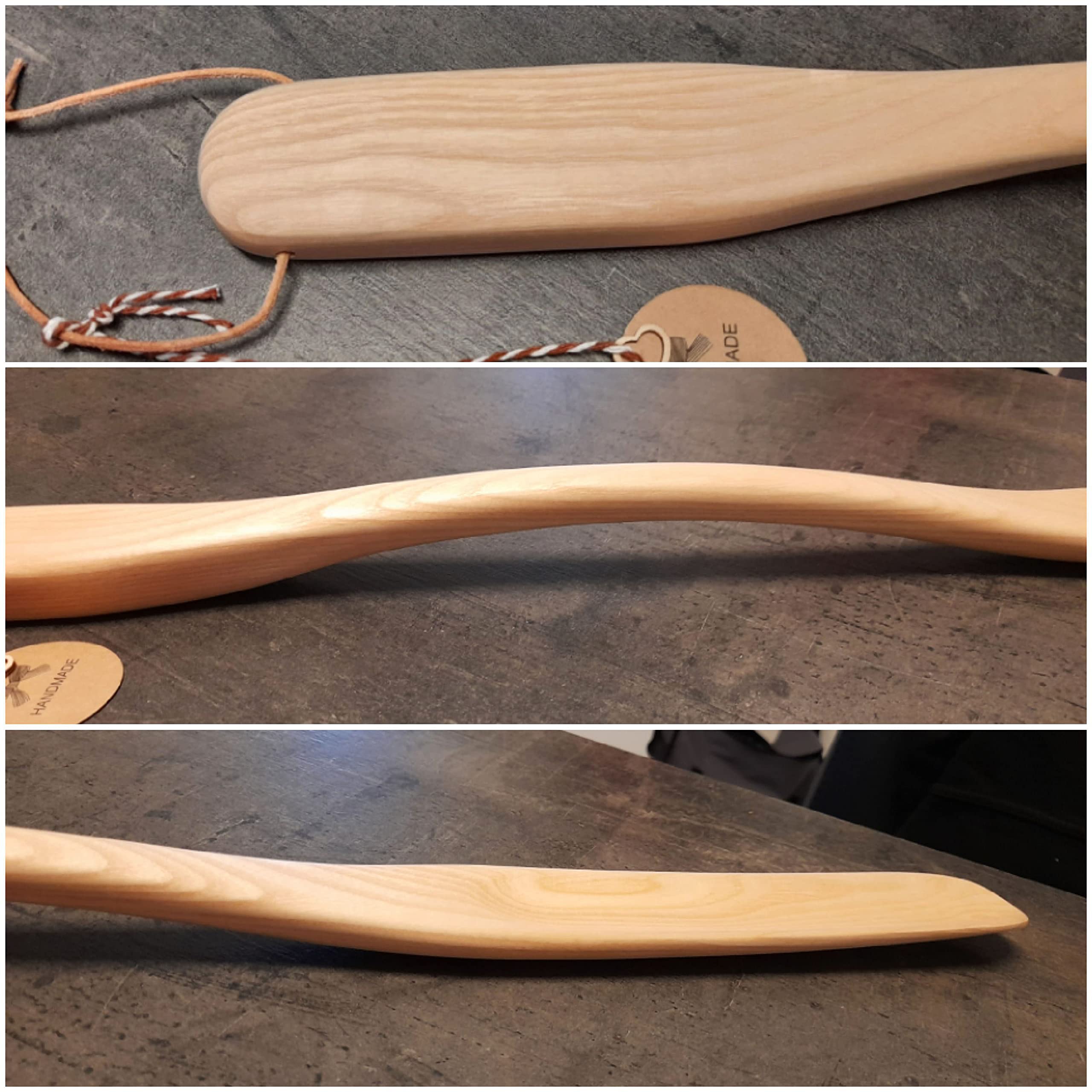 Cleanprince 70 cm XXL Schuhanzieher Schuhlöffel CPB03H massiv Ahorn hell | Rhön | ergonomisch geformt | Made in Germany | Holz beige Naturholz
