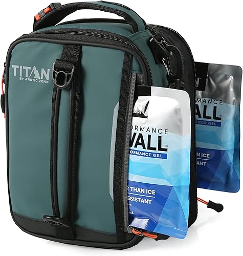 Miniatura 11 de Titan - Paquete de almuerzo expandible con aislamiento de alto rendimiento, color gris piel de tiburón Gris Piel de Tiburón,Caza de la selva,Negro