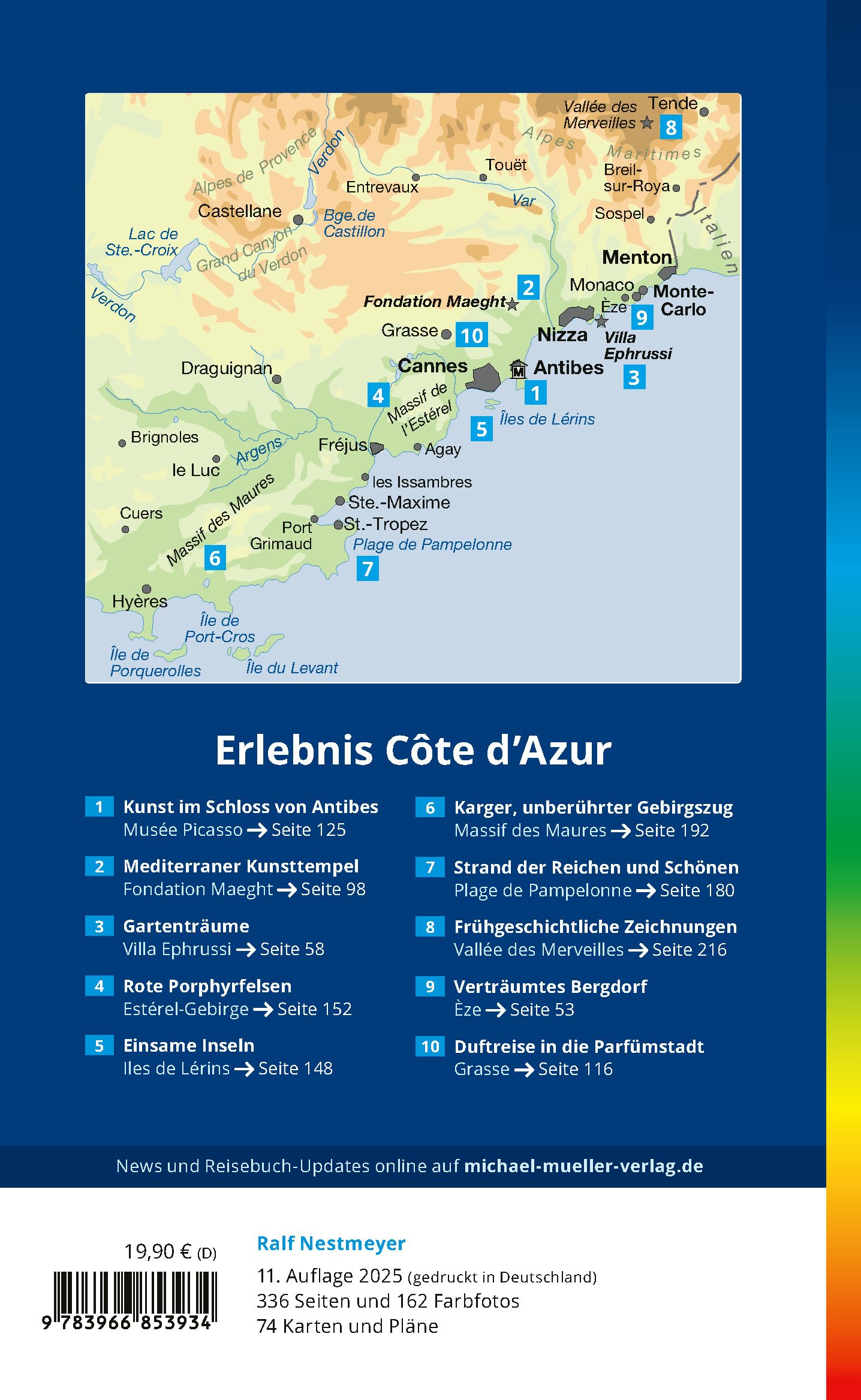 MICHAEL MÜLLER Reiseführer Côte d'Azur: Alpes Maritimes. 100% authentisch, aktuell und vor Ort recherchiert. Inkl. Faltkarte. (MM-Reisen)