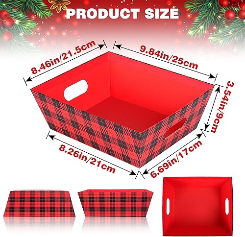 Miniatura 2 de Kolewo4ever Juego de 36 cestas de Navidad de regalo de 8 x 10 pulgadas, cestas de regalo vacías para llenar con cesta vacía, bolsas de cesta, lazos