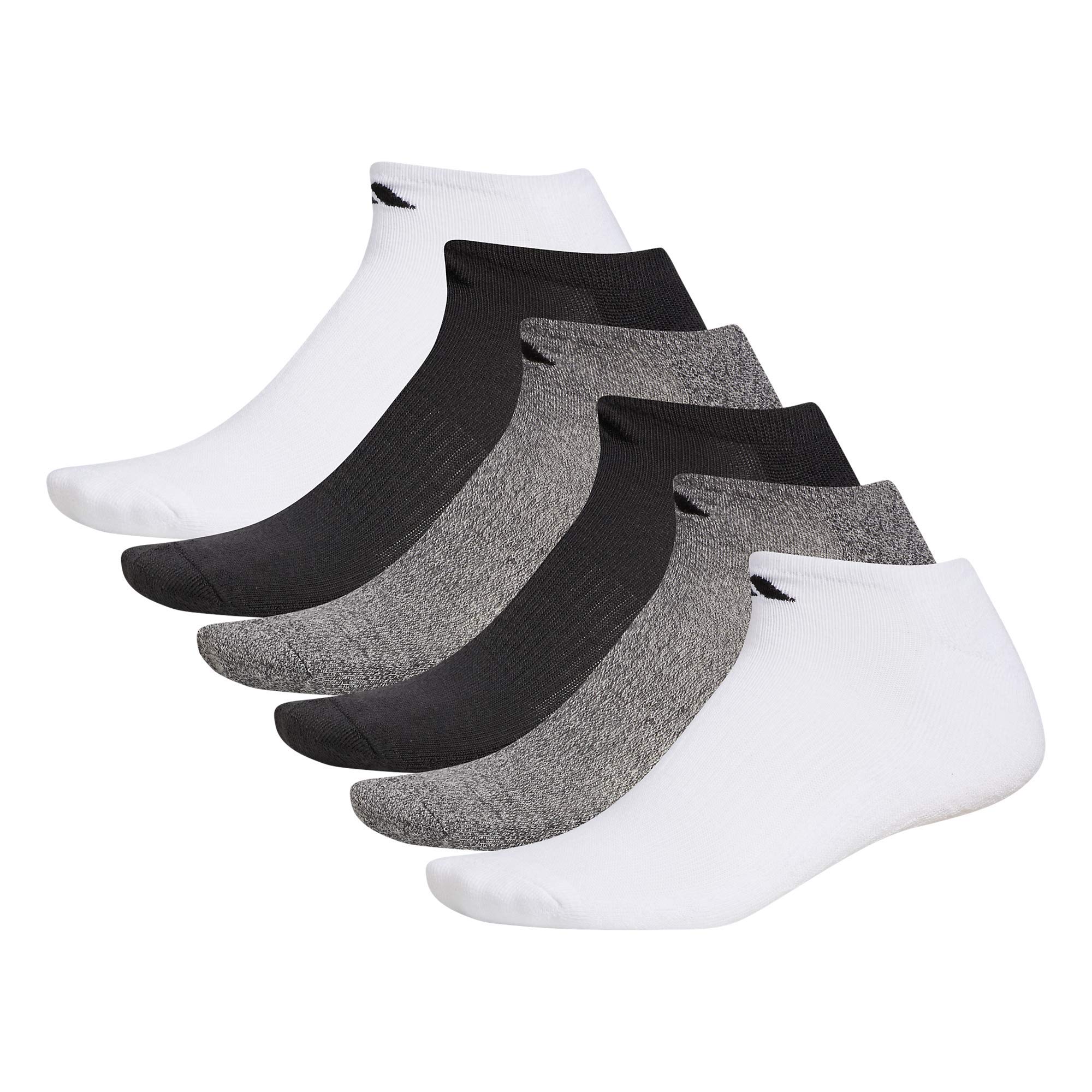 adidas Herren Athletic Cushioned Socks, 6-pack No Show With Arch Support No Show Socke (6er Pack)