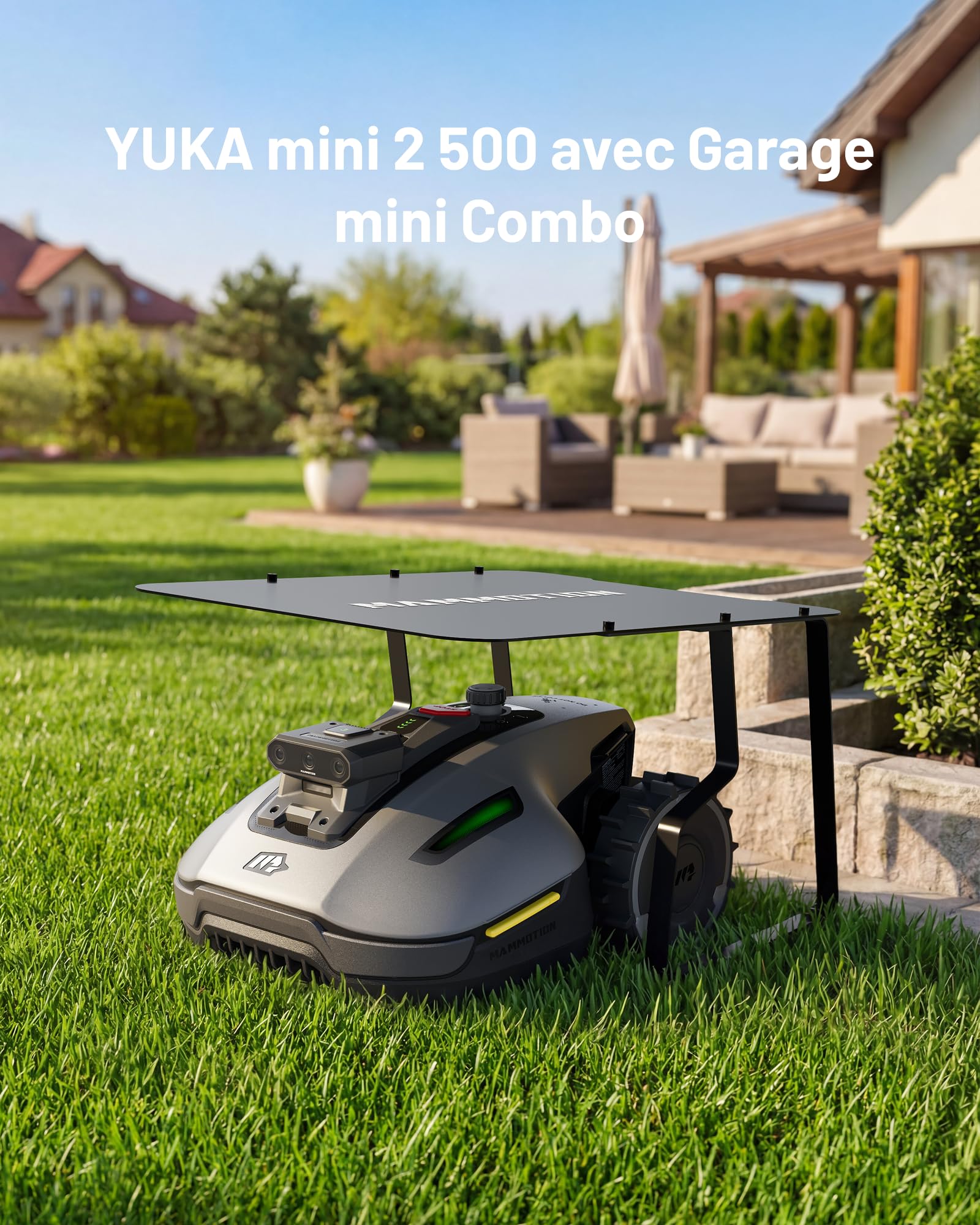 MAMMOTION YUKA Mini 2 500 Tondeuse Robot avec Garage Standard — vue 2