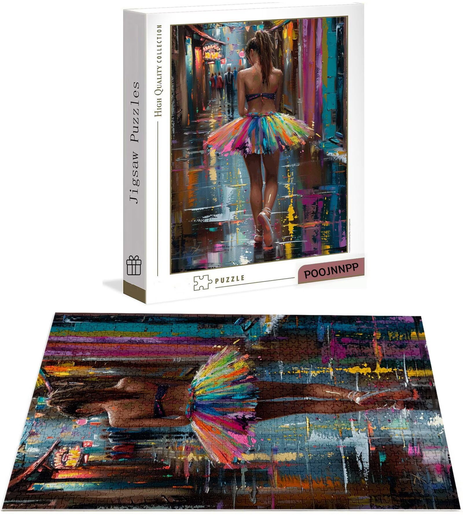 Puzzle 2000 Pezzi per Adulti e Ragazzi, 3 4 5 Anni Puzzle Ballerina di danza classica 6 7 8 Anni Giochi Educativi Sostenibili Con Per Adulti Da Gioco in Legno Di Alta Qualità Jigsaw Ragazza B-8888