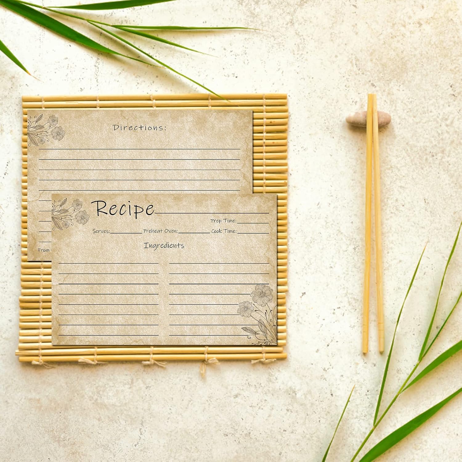 Recipe Cards 4x6 - Pack of 100 Double-Sided Blank Cards for Bridal Showers, Weddings, and Christmas Gifts - Preserve Your Culinary Creations
