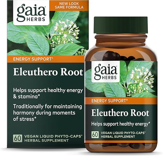 Gaia Herbs Eleuthero Root Energy, Stamina & Mental