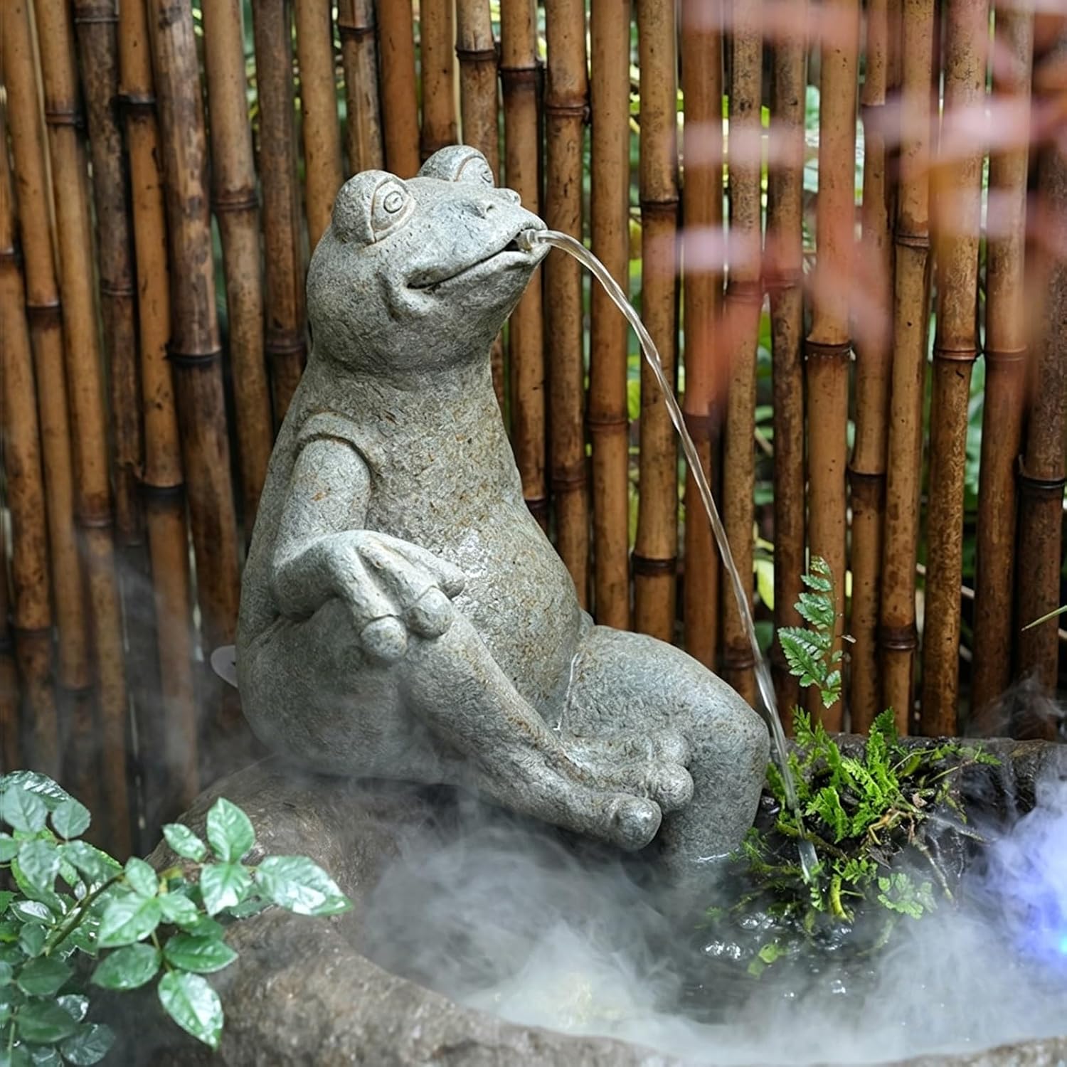 Whimsical Animal Pond Spitter, Spitters for Small Ponds, Fish Pond Water Circulation Outlet Landscaping, Outdoor Water Feature Statue for Garden, Yard, Lawn