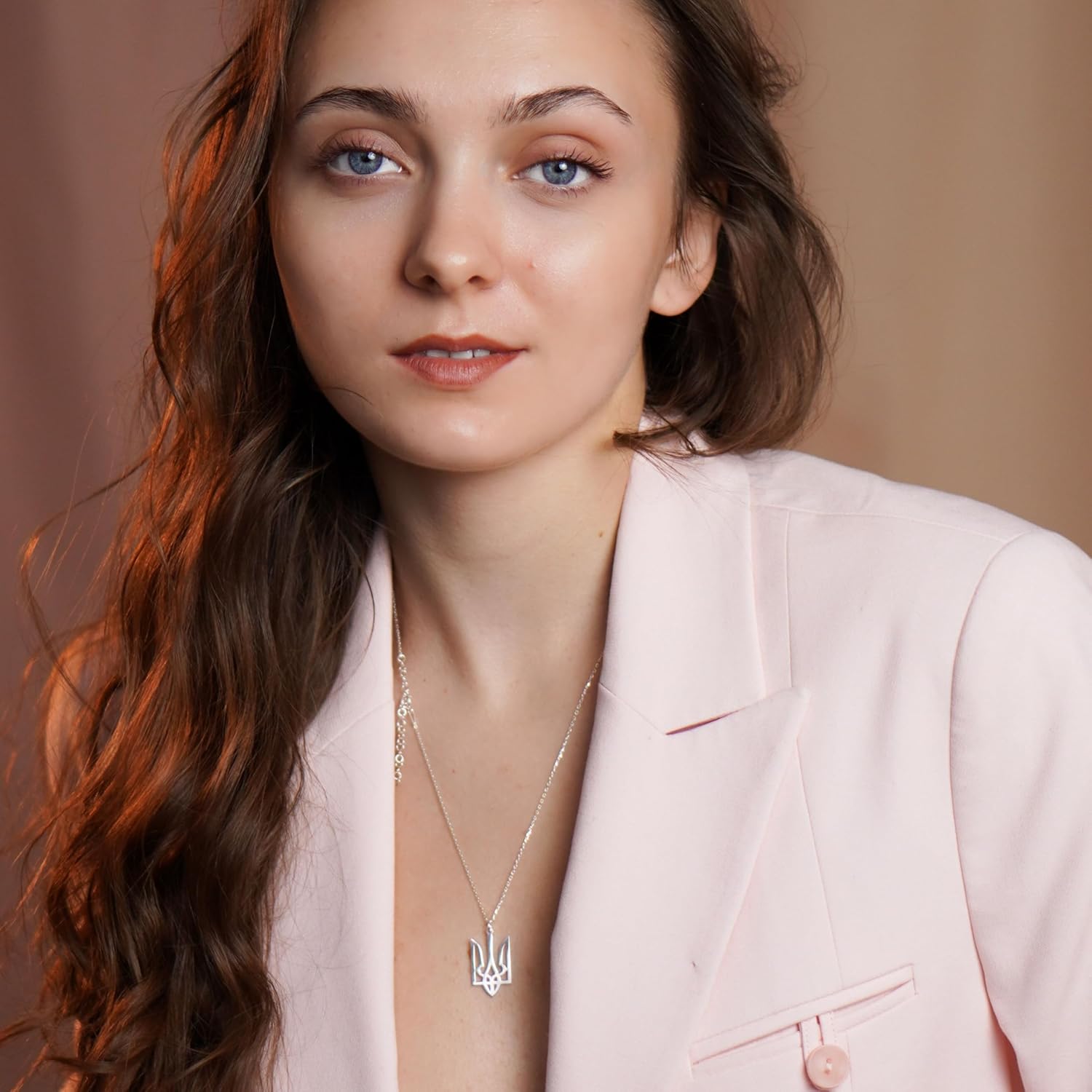 Sterling Silver Ukrainian Trident/Trizub Necklace Pendant on a 16 Inch Chain | 925 sterling silver necklace | Genuine .925 Sterling Silver - Image 3