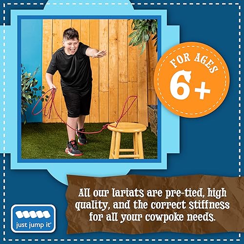 Miniatura 4 de Just Jump It Lil Lariat Junior Lasso Rope - Pre-Tied 20' Kids Cowboy Rope