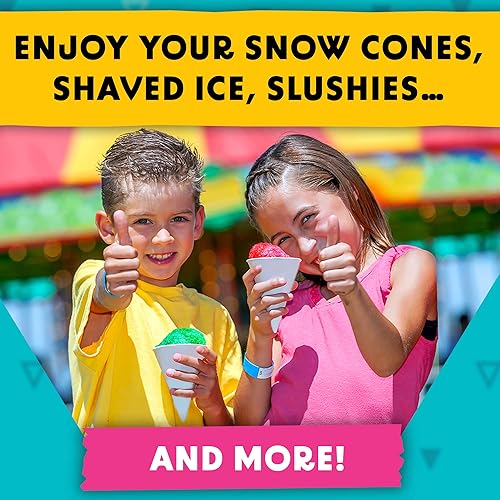 Miniatura 7 de IMPRESA Vasos de plástico reutilizables para cono de nieve, paquete de 4, 6 onzas, color blanco, compatibles con máquina de cono de nieve Cuisinart,