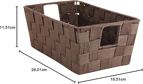 Vista 20 de Whitmor Contenedor tejido, azul Espresso