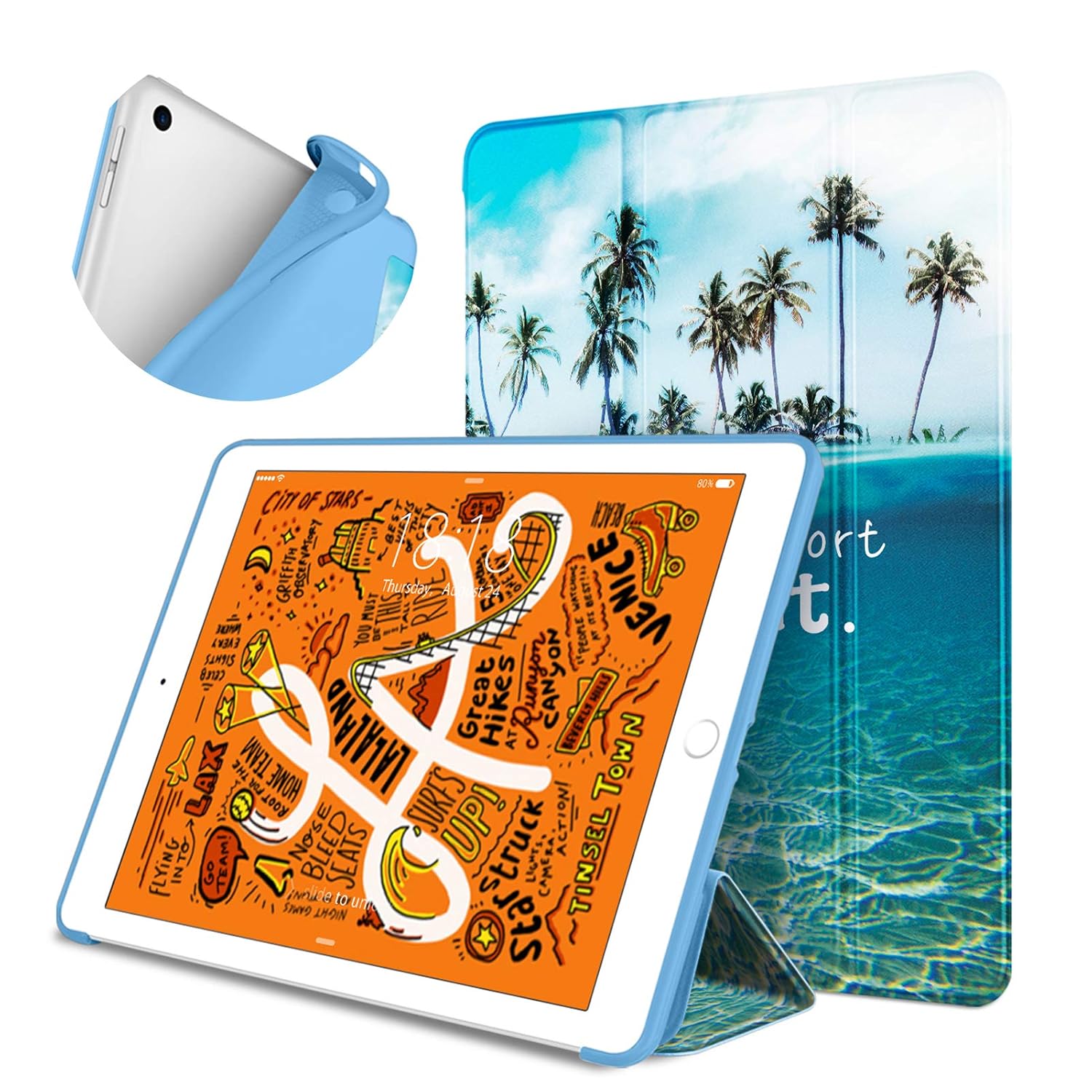 DTTO iPad Mini 5th Generation 2019 Case, [Gentle Series] Smart Cover