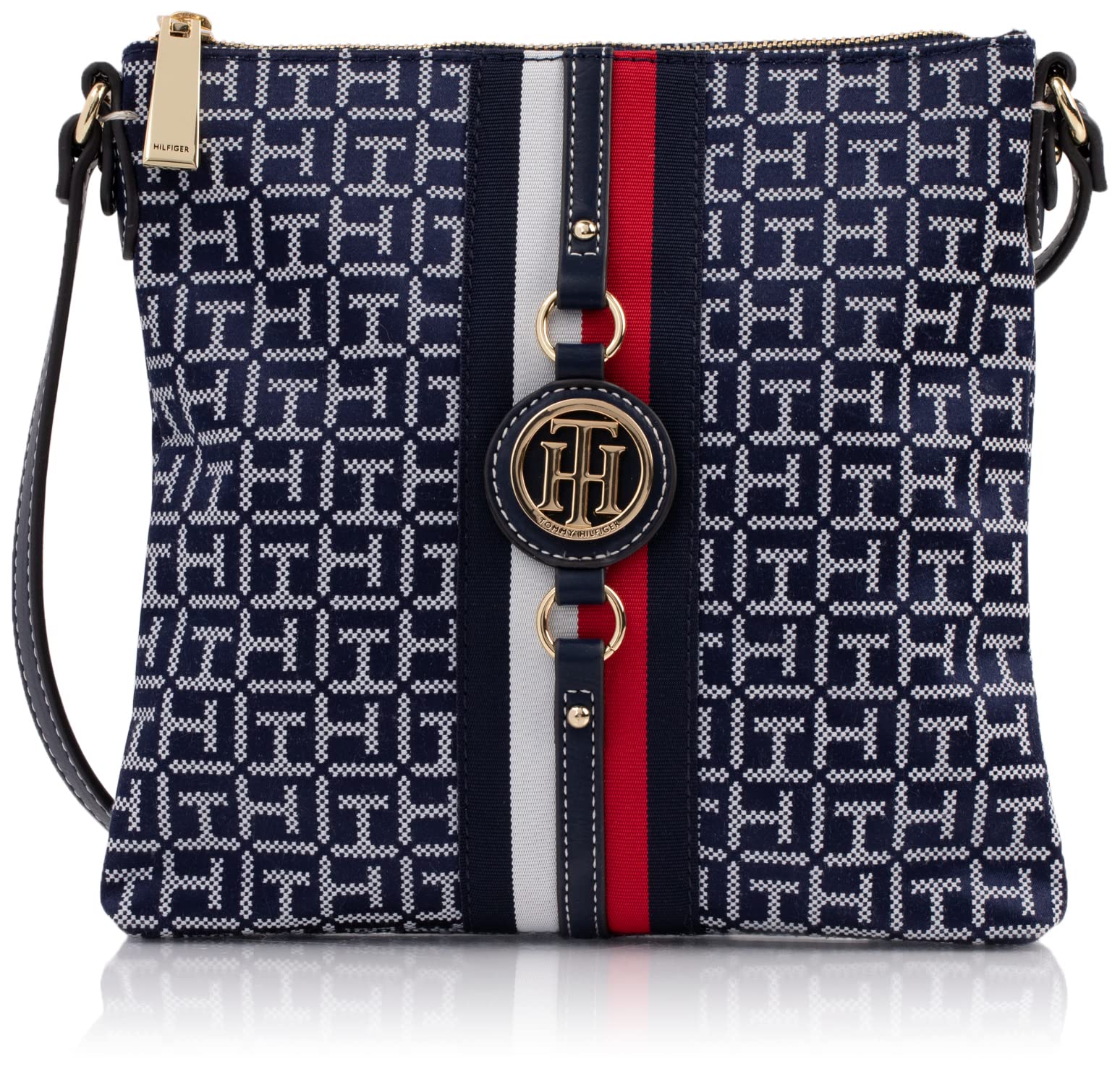 Tommy Hilfiger Jaden Plus Crossbody, Navy/White, One Size, Jaden Plus Crossbody 69J7130-410, multicolor (navy / white)