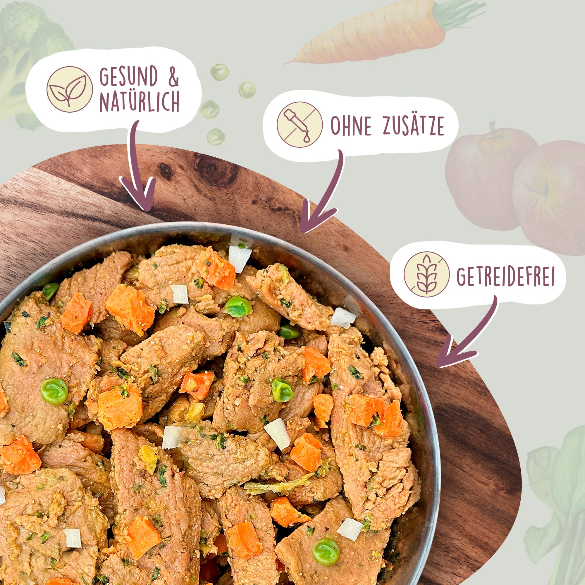 Fidelis  Gekochtes Frische-Men Hunde mit Lamm, Skartoffel, Apfel &  Linsen (6 x 400g Glas)  Hundefutter nass mit 70% Fleischanteil & frischen  Zutaten  Nassfutter ohne Zustze & ungekhlt haltbar : Amazon.de: Haustier