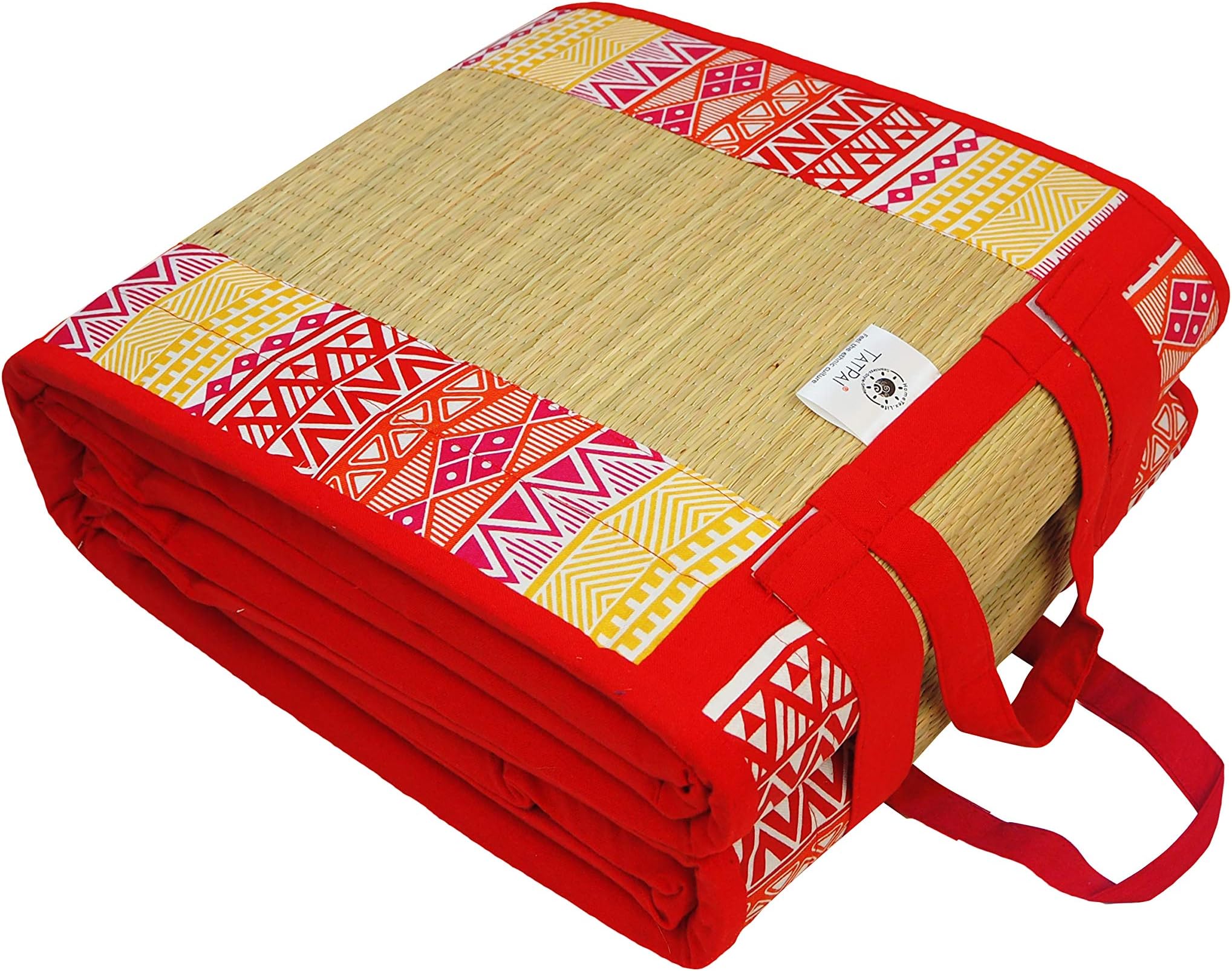 Home Tex Life Kora Grass Cushion Sleep Healthy, Easy Portable and Folding Mat