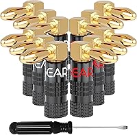 Vista 11 de GEARit Enchufes tipo banana de pin flexible para cable de altavoz (6 pares, 12 piezas), tipo clavija de conector de altavoz, chapado en oro de 24