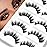 Veleasha Lashes 5D Faux Mink Lashes 100% Handmade Luxurious Volume Fake Eyelashes Lightweight Fluffy False Eyelashes 5 Pairs Pack (801)