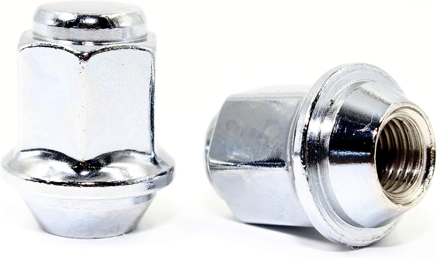 Set of 20 Veritek 12x1.5mm 13/16 21mm Hex 1.37 Inch 34.8mm Length Chrome OEM Factory Style Acorn Seat Lug Nuts for Hyundai Factory Wheels