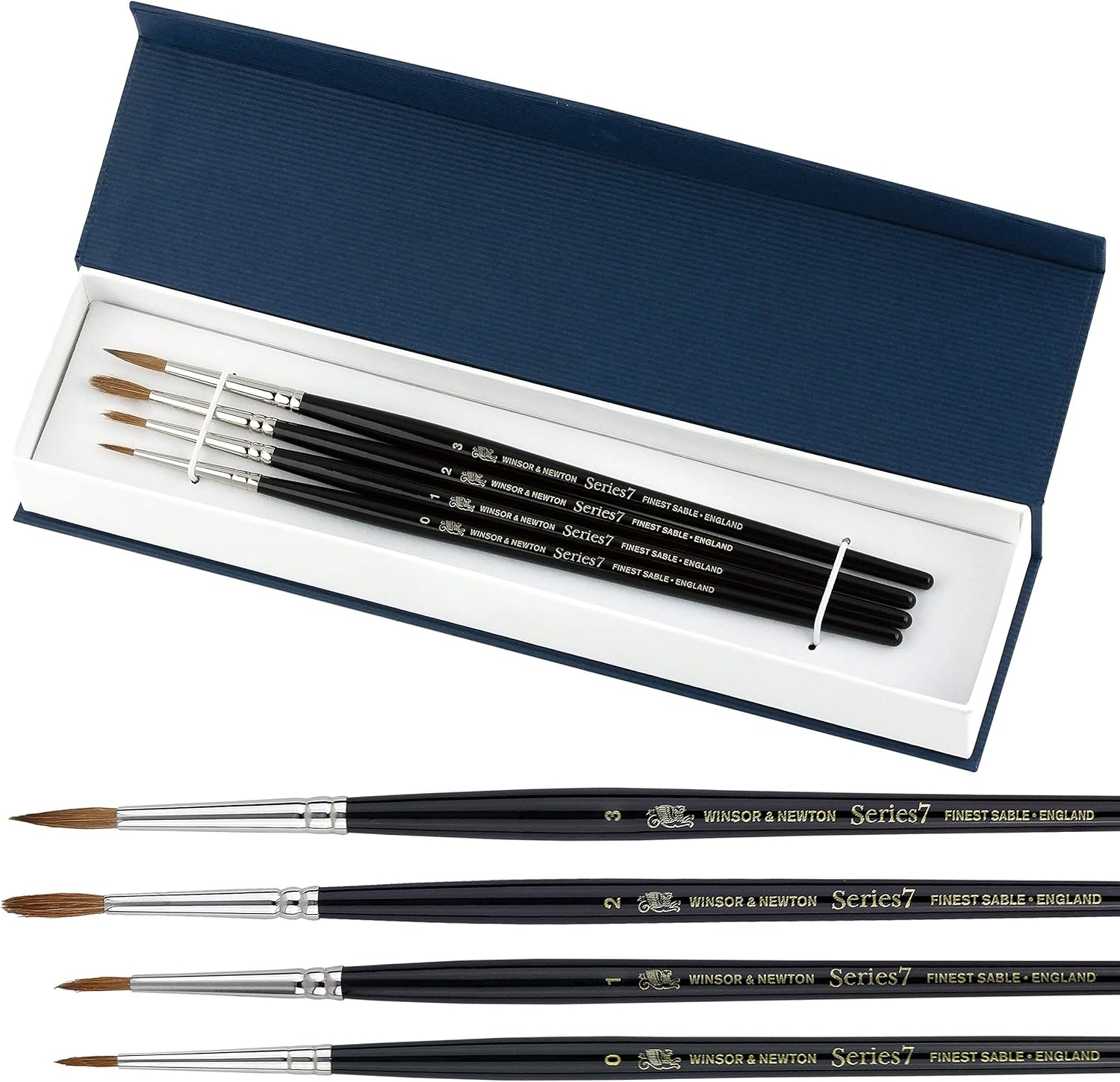 Winsor & Newton Series 7 Kolinsky Sable Watercolor Brushes 100