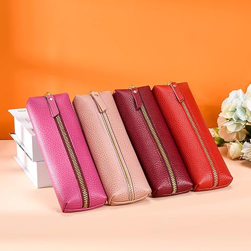 Miniatura 3 de Estuche suave morado, organizador de bolígrafos, estuche pequeño, estuche delgado.