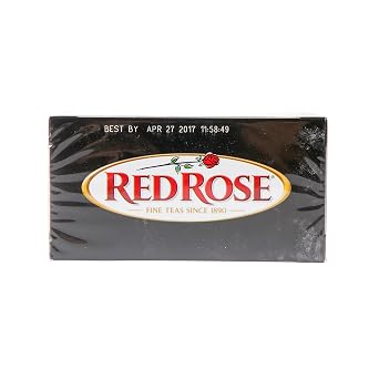 Red Rose Original Full Flavored Black Tea Specially Blended Strong Black Tea with 40 Tea Bags Per Box Pack of 1