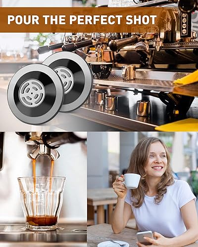 Miniatura 7 de SONGTIY 2 discos de limpieza de espresso, disco de silicona de 2.126 in para máquinas de café espresso Breville, accesorios Breville compatibles con