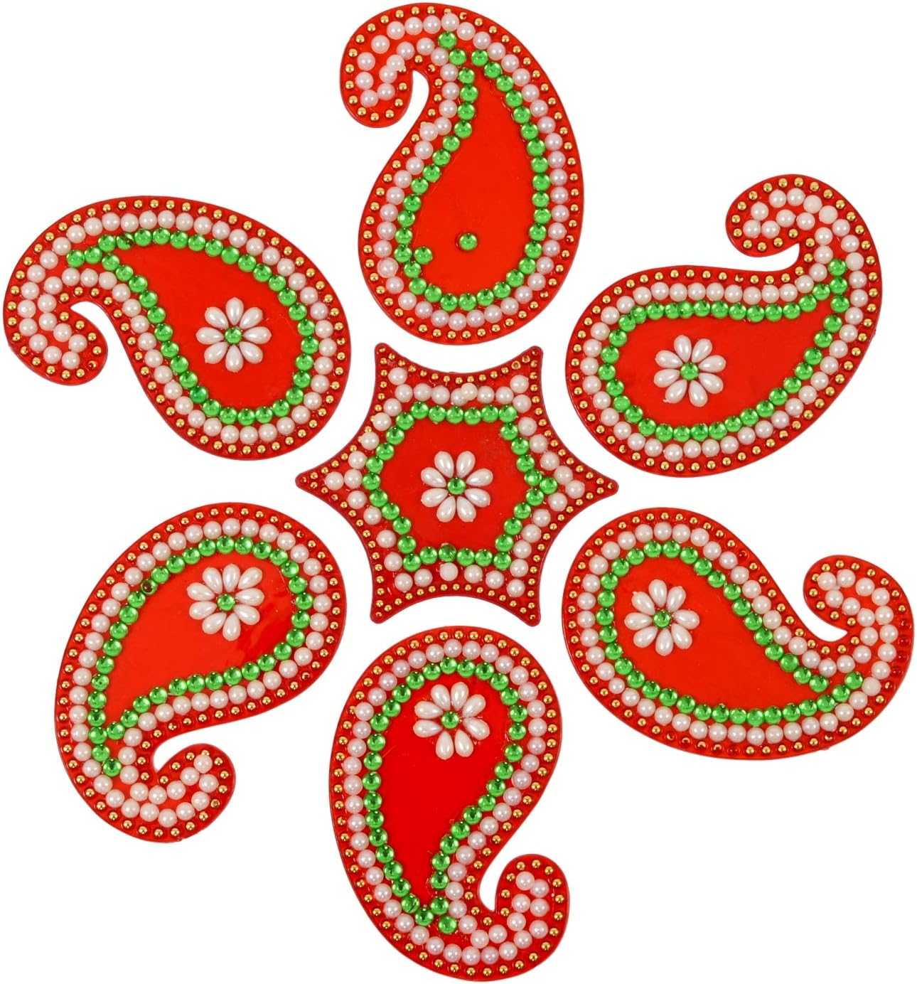AMBA HANDICRAFT Rangoli/Home Decor/Diwali/Gift for Home/Interior Handcrafted/Floor Stickers/Wall Stickers/Wall Decoration/Floor Decoration/New Year Gift/Party. Rangoli 15