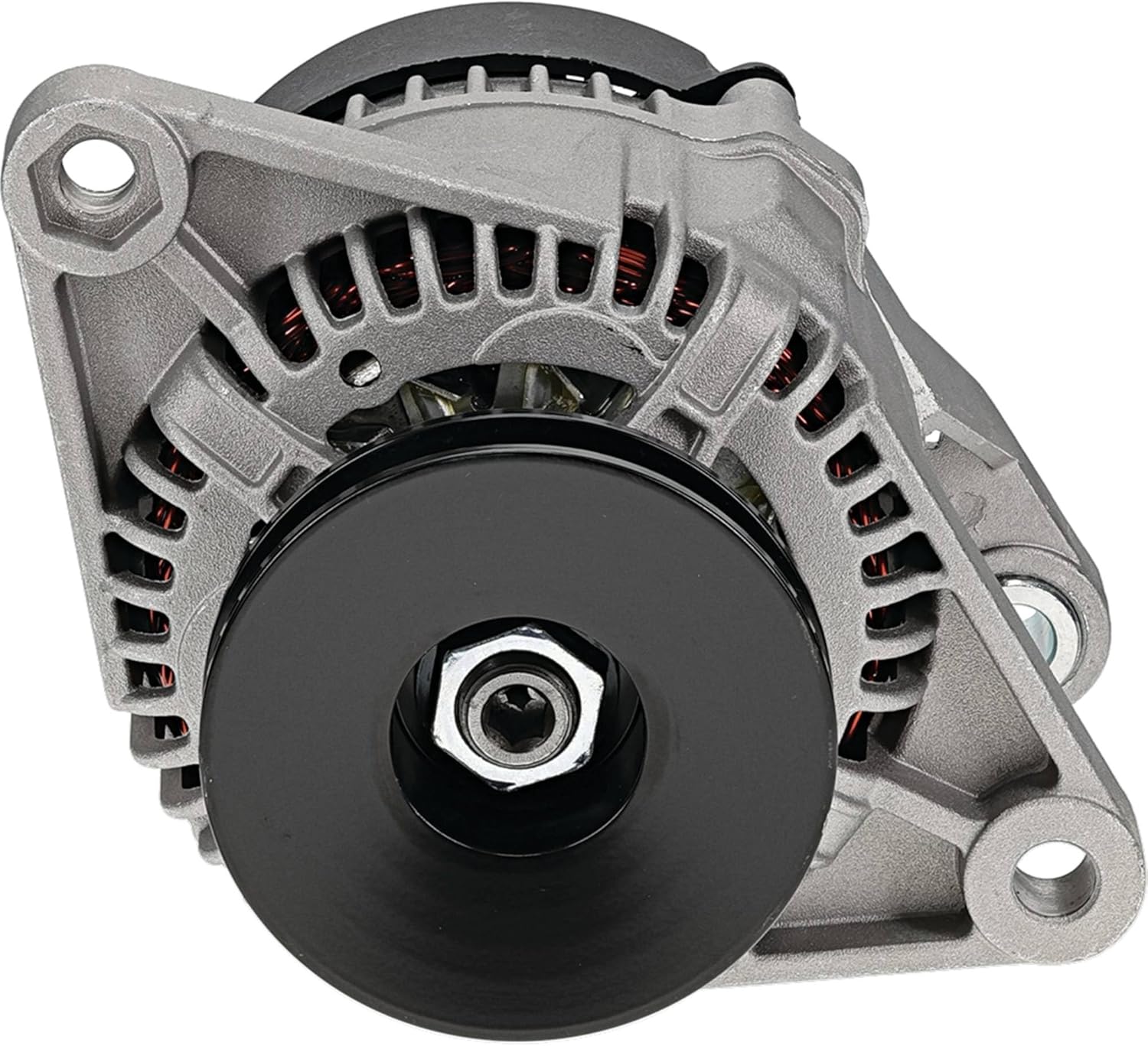 DB Electrical New Alternator Compatible with/Replacement for CASE JX70U 02-On 63321822, 63321744, 500364130, 12582 85Amp Internal Fan Type Solid Pulley Type Internal Regulator CW Rotation 12V