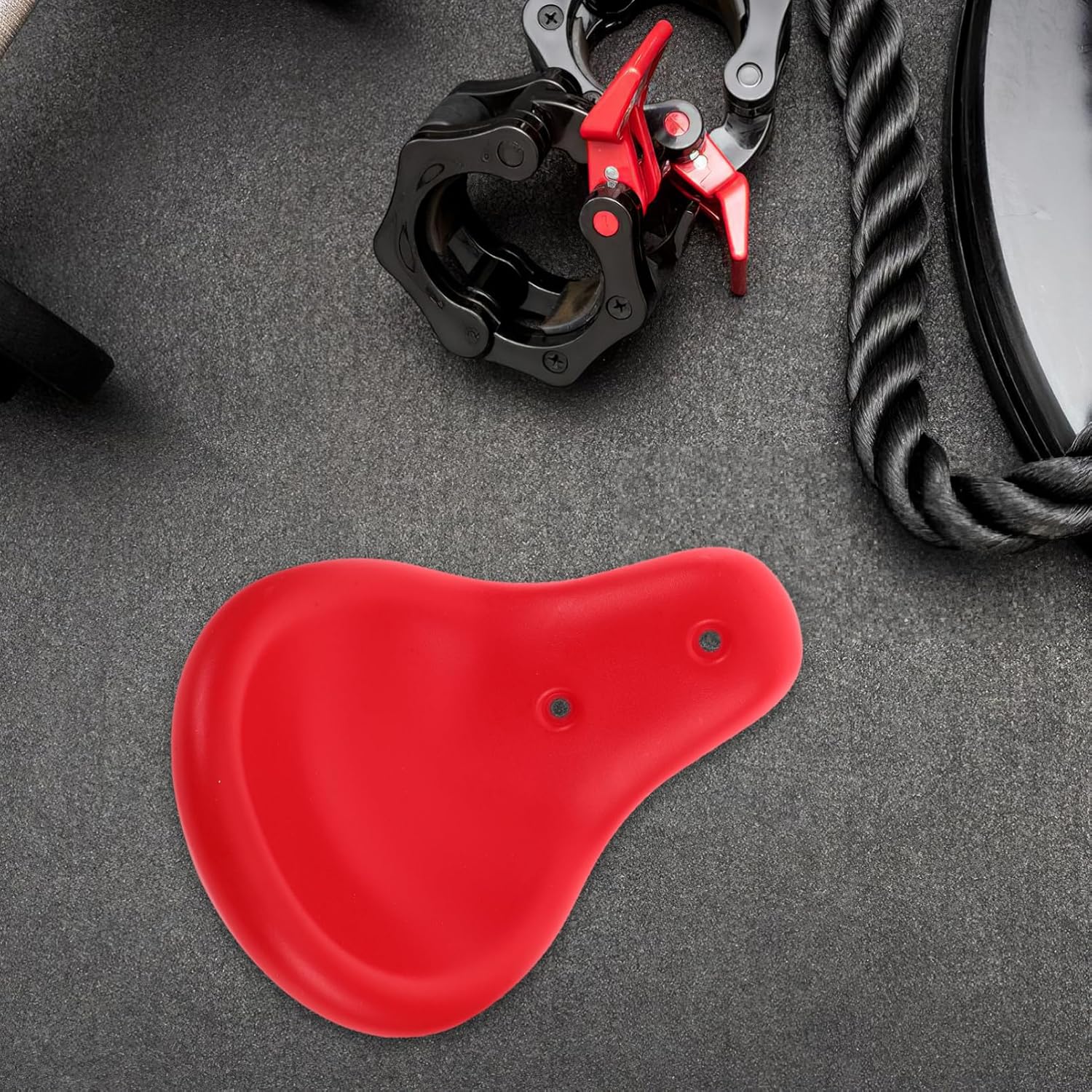 Playground Seesaw Seat: 2Pcs Red Plastic Seesaw Seat Pad for Toddlers, Hole Distance 12.5cm/10.5cm, Quick Installation for Parks & Residential Areas