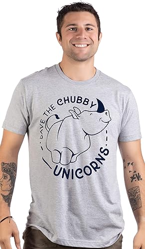 Miniatura 3 de Save The Chubby Unicornios Divertida frase rinoceronte diciendo sarcástico papá broma camiseta para hombre