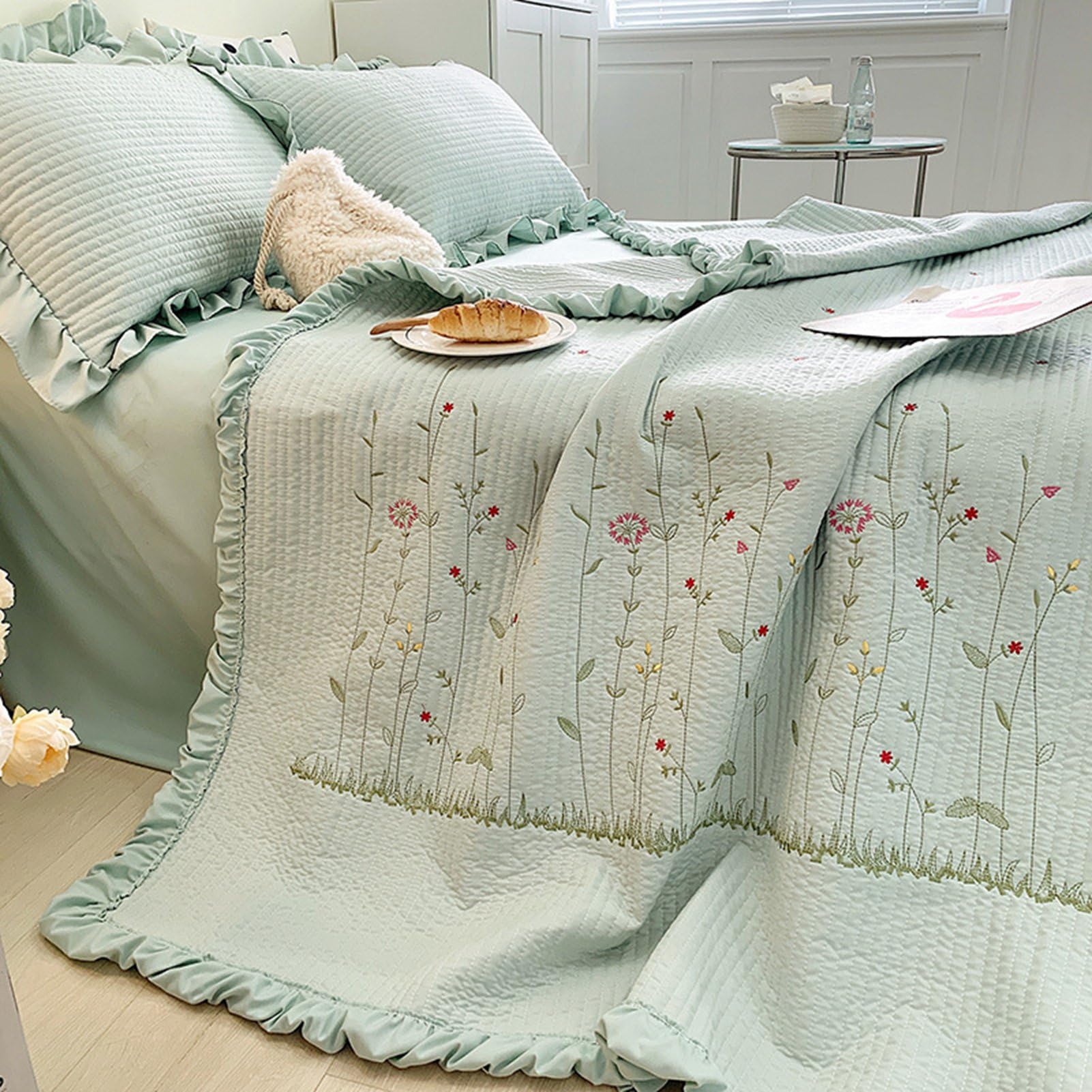 Couette en coton respirante Chrees 200x230 lavable pour lit deux places