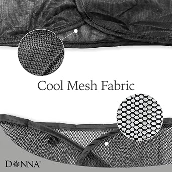 DONNA Satin Wrap & Mesh Wrap 2PCS Breathable Mesh Head and Satin Cap Set, Adjustable Closure, Soft & Cool Fabric for Pixie Cut, Short Hair, and Everyday Styling