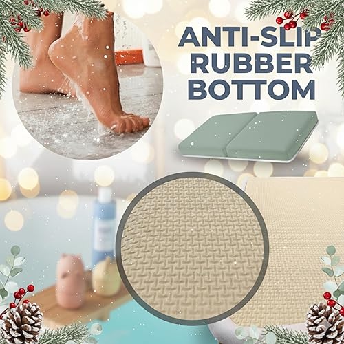 Miniatura 7 de Cómodo juego de rodilleras y coderas de baño para bebé, almohadilla gruesa de espuma viscoelástica con soporte para el codo, cojín de bañera para