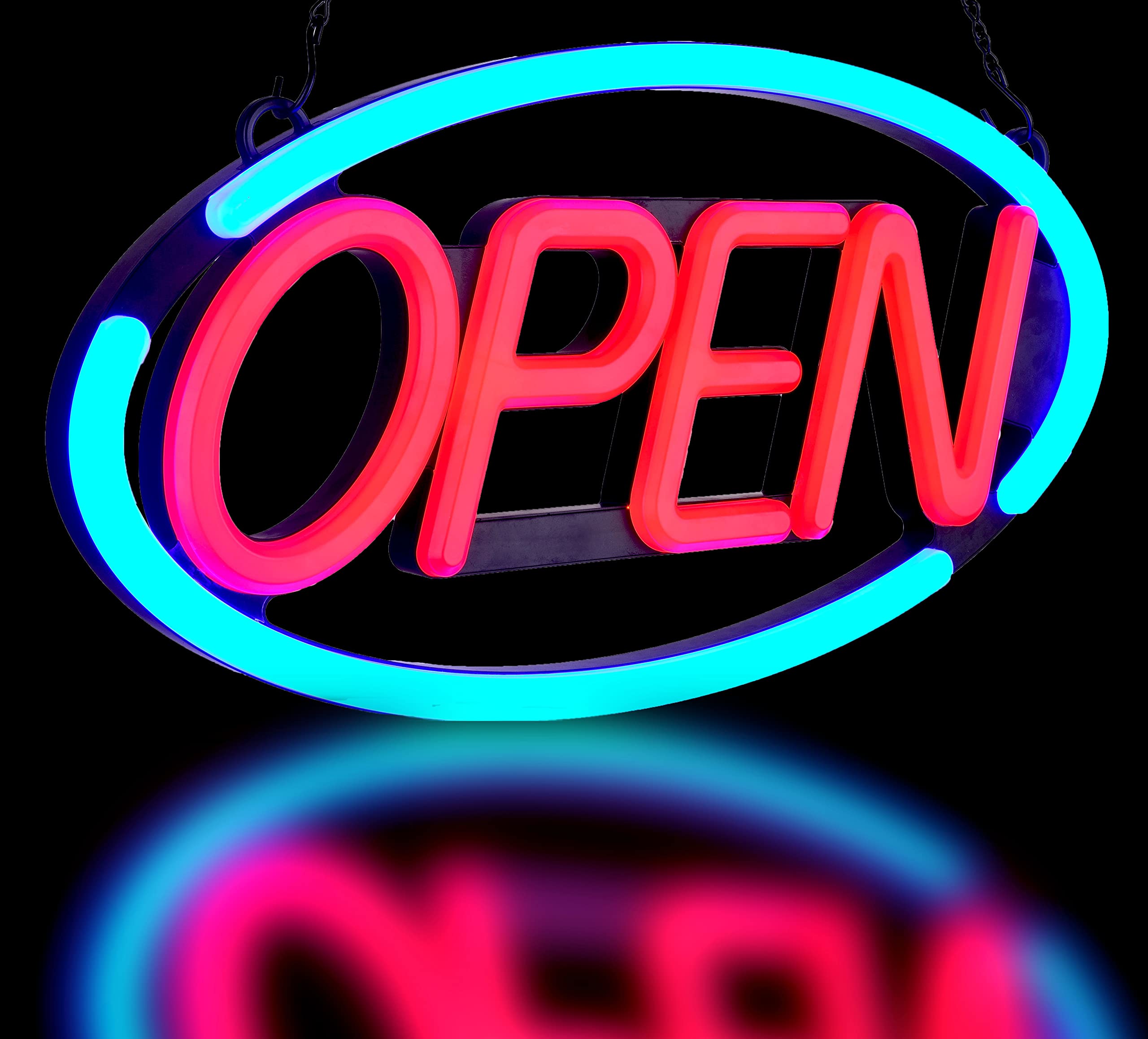 Amazon.com : BritTech 24'' X 12'' Ultra Bright LED Neon Open Sign