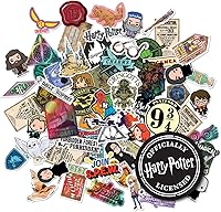 Vista 9 de Conquest Journals - Calcomanías transparentes variadas de Harry Potter, impermeables, resistentes a los rayos UV y a los arañazos, calcomanías