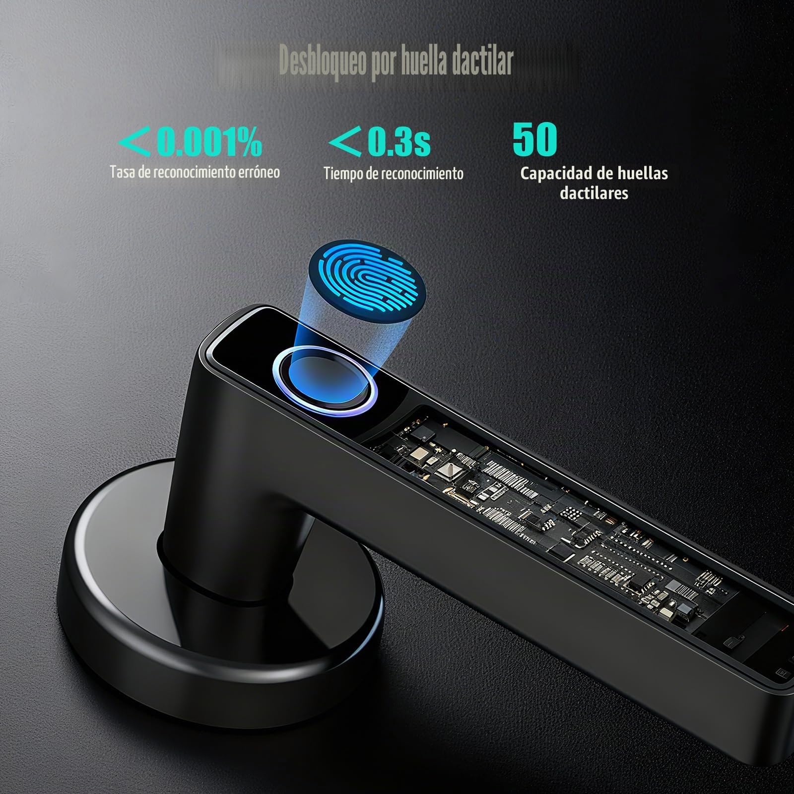 Cerradura Inteligente para Puertas, Cerradura Digital para Manija de Puerta