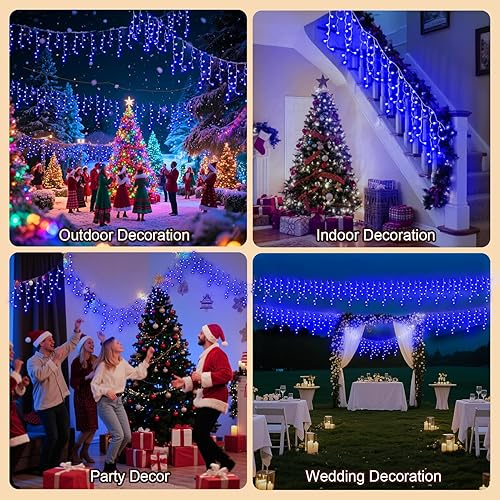 Miniatura 13 de Tira de luces de 98 pies para exteriores, 900 luces LED de Navidad para exteriores, tira de luces de Navidad con 8 modos y temporizador para Varios