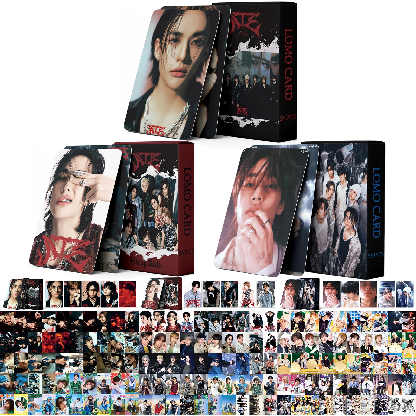 Amazon.com: PYAJUU 3Pack/165Pcs Stray Kids Photocards Set - ATE