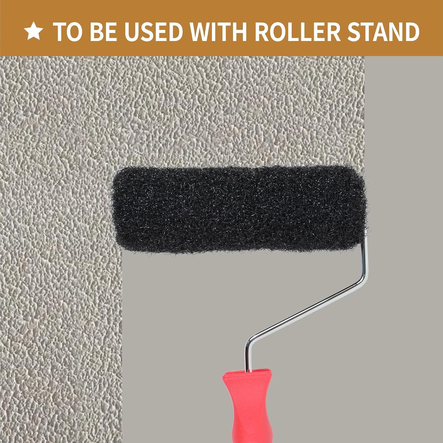 Nichiyo 9" Drywall Compound Roller Cover 3 Pack, Drywall Texture Paint Roller Mud Roller for Covering Wall and Ceiling Surfaces Texture Roller Brush (91249TZ-3)