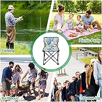 Vista 7 de Outdoor Folding Hydrangeas Butterfly Camping Chairs for Adults Portable Camping Chair Lightweight Lawn Chair 202a5208